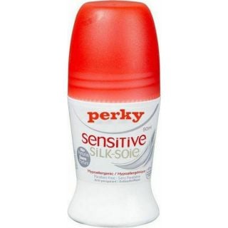 Perky Sensitive Silk Deodorant Roll-On 50ml Αποσμητικό Μεγάλης Διάρκειας χωρίς Άρωμα