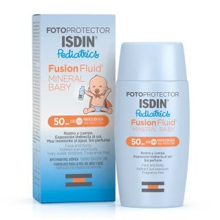 Isdin Pediatrics Fusion Fluid Mineral Baby SPF50 - Αντηλιακό για το ευαίσθητο παιδικό και βρεφικό δέρμα