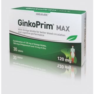 Vivapharm GinkoPrim Max Συμπλήρωμα Διατροφής για Καλή Λειτουργία της Καρδιάς & του Κυκλοφορικού 30ταμπλέτες