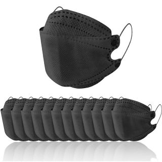 Poli FFP2 NR Masks with Over 95% Protection, Extremely Comfortable Breathing, Black 12 Pieces