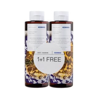 Korres Renewing Body Cleanser Thyme Honey 2x250ml Αφρόλουτρο
