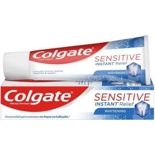 Colgate Sensitive Instant Relief Whitening 75ml Λευκαντική Οδοντόκρεμα Για Ευαίσθητα Δόντια