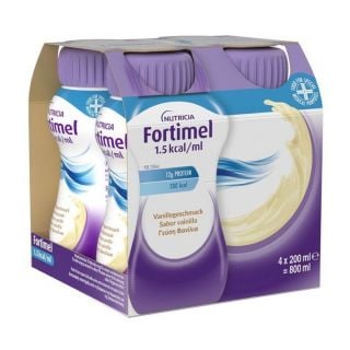 Nutricia Fortimel 1.5kcal/ml 12g Protein Vanilla High Protein Drink 4x200ml