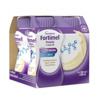 Nutricia Fortimel Extra 2 Kcal Vanilla Υπερπρωτεϊνικό Ρόφημα Mε Γεύση Βανίλια 4x200ml