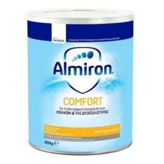 Nutricia Almiron Comfort Baby Milk 400gr Βρεφικό Γάλα για την Διαχείριση των Κολικών & της Δυσκοιλιότητας