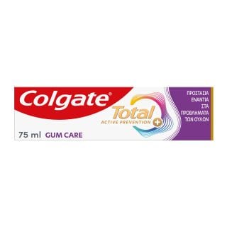 Colgate Total Active Prevention Plus Οδοντόκρεμα για την Φροντίδα των Ούλων 75ml