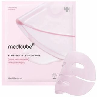 Medicube PDRN Pink Collagen Gel Mask 1item Μάσκα Προσώπου για Λείανση & Αναζωογόνηση της Επιδερμίδας