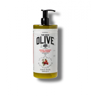 Korres Pure Greek Olive Showergel Pomegranate 1Ltr Αφρόλουτρο Ρόδι Ελαιώνας Κρήτης 
