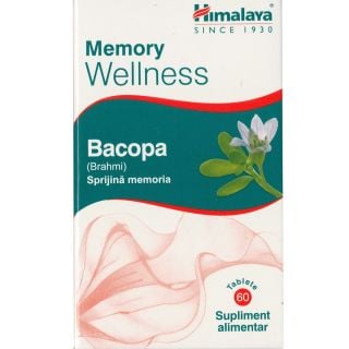 Himalaya Organic Bacopa 60Tabs Food Supplement for Memory, Concentration & Cognitive Support