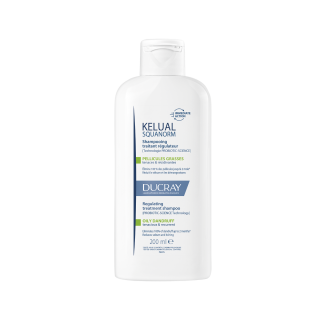 Ducray Kelual Squanorm Shampoo 200ml Ρυθμιστικό Σαμπουάν Θεραπείας για Λιπαρή Πιτυρίδα 