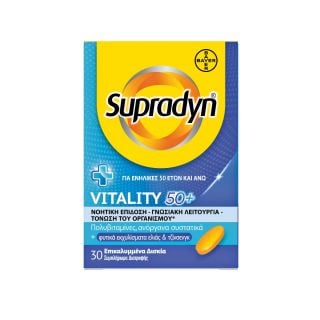 Bayer Supradyn Vitality 50+ Multivitamin With Olive & Ginseng Extracts 30 Tabs