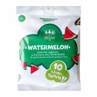 Kaiser 10 Watermelon Flavour Lollipops with Fiber & Vitamins