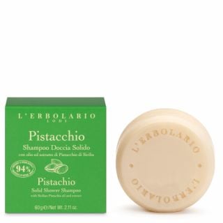 L'Erbolario Solid Shower Shampoo Pistacchio 60gr Στέρεο Σαμπουάν/ Αφρόλουτρο Φυστίκι