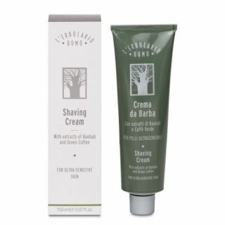 L' erbolario Uomo Shaving Cream 150ml Κρέμα Ξυρίσματος για Πολύ Ευαίσθητες Επιδερμίδες