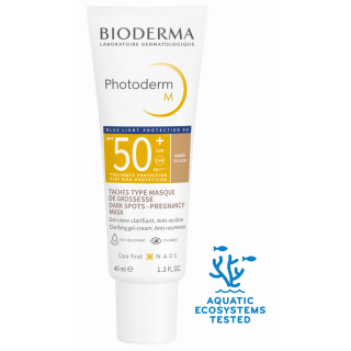 Bioderma Photoderm M Golden SPF50+ Αντηλιακό Προσώπου με Χρώμα 40ml