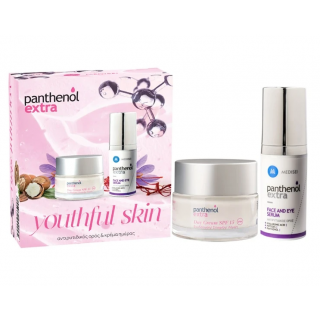 Panthenol Extra Promo Youthful Skin Αντιγηραντικός Ορός για Πρόσωπο και Μάτια 30ml & Ενυδατική Κρέμα Προσώπου Spf15 50ml