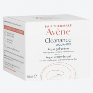 Avene Cleanance Aqua-Gel Ενυδατική Κρέμα για Ματ Αποτέλεσμα για Ευαίσθητο Δέρμα με Ατέλειες 50ml