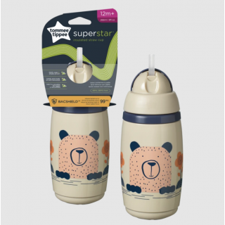 Tommee Tippee SuperStar 12m+ Ισοθερμικό Κύπελλο με Καλαμάκι 266ml 1τμχ