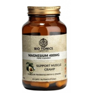 Bio Tonics Magnesium 400mg & Probiotics 60caps  Μαγνήσιο με Προβιοτικά