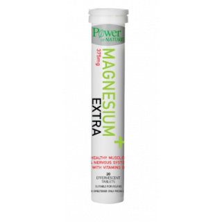 Power Health Power Of Nature Μαγνήσιο 375mg Στέβια 20 Αναβράζοντα Δισκία