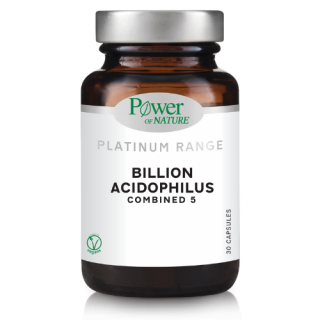 Power Health Platinum Range Billion Acidophilus Combined 5 30caps Συμπλήρωμα Διατροφής με Προβιοτικά 