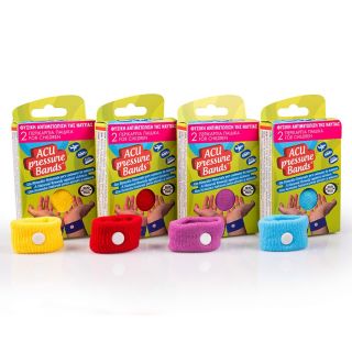 Brand Italia Acu Pressure Bands Kids Wristbands for Motion Sickness 2pcs