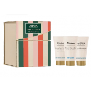 Ahava Promo Dare-To-Glow The Minerals Trio with Mineral Body Lotion 40ml & Hand Cream 40ml & Shower Gel 40ml
