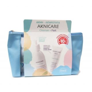 Synchroline Aknicare Set Cleanser 200ml Υγρό Καθαρισμού + Aknicare Fast Creamgel 30ml για την Ακνεϊκή & Σμηγματορροϊκή Επιδερμίδα