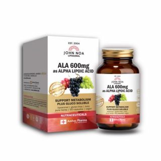 John Noa ALA 600mg as Alpha Lipoic Acid Λιποσωμιακό 60caps