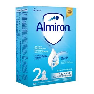Nutricia Almiron 2 Γάλα 2ης βρεφικής ηλικίας από 6-12 μηνών Χωρίς Φοινικέλαιο 600g 