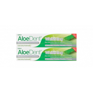 Optima Promo Aloe Dent Whitening Toothpaste 2X100ml Οδοντόκρεμα για Λεύκανση 