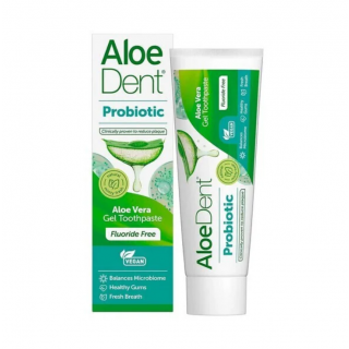 Optima AloeDent Probiotic Aloe Vera Gel Toothpaste 75ml Οδοντόκρεμα με Προβιοτικό Σύμπλεγμα Κατά της Πλάκας