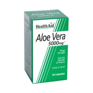 Health Aid Aloe Vera 5000mg 30 Caps Αποτοξινωτικό Αλόη Βέρα