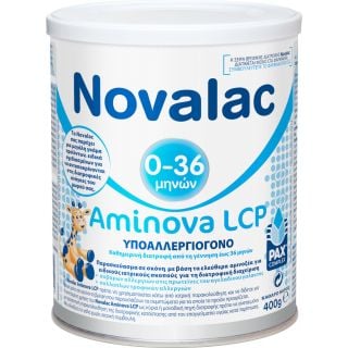 Novalac Aminova LCP Υποαλλεργιογόνο Γάλα σε Σκόνη για Βρέφη Άνω Των 6 Μηνών 400gr