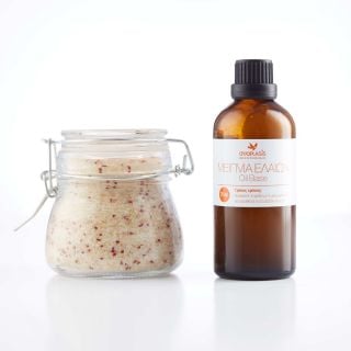 Anaplasis Body & Facial Scrub με Καστανή Ζάχαρη Ελληνικό Αλάτι Μεσολογγίου & Σπόρους Cranberry 250gr