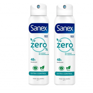 Sanex Zero 0% Extra Control 48h Deodorant Spray 2x150ml Αποσμητικό Σώματος