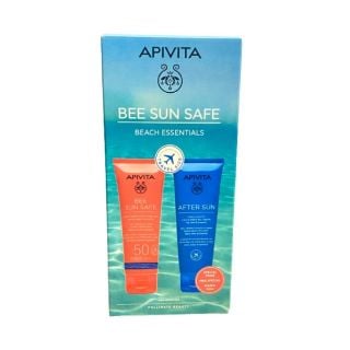 Apivita Bee Sun Safe Travel Must-haves Hydra Fresh Face & Body Milk Spf50 100ml & After Sun Cool & Smooth Face & Body Gel-Cream 100ml