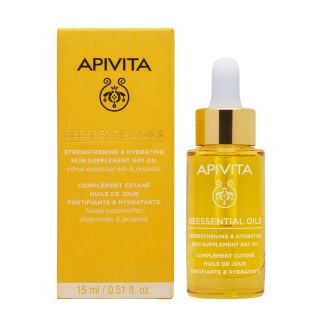Apivita Beessential Oils Έλαιο Προσώπου Ημέρας 15ml Συμπλήρωμα Ενδυνάμωσης & Ενυδάτωσης