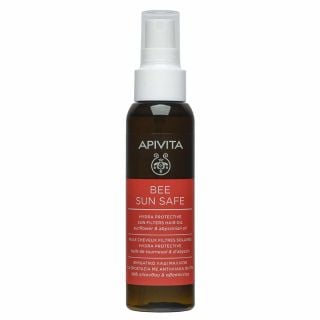 Apivita Bee Sun Safe Hydra Protective Sun Filters Hair Oil 100ml Eνυδατικό Λάδι Μαλλιών για Προστασία με Αντηλιακά Φίλτρα
