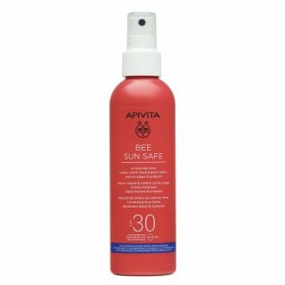 Apivita Bee Sun Safe Hydra Melting Ultra-Light Face & Body Spray Spf30 200ml Ενυδατικό Σπρέι Ελαφριάς Υφής για Πρόσωπο & Σώμα