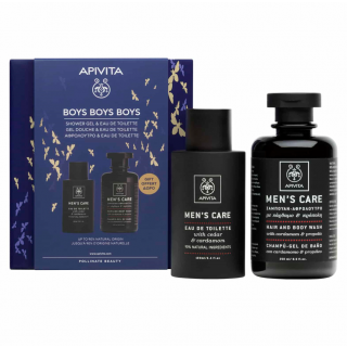 Apivita Promo Boys Boys Boys: Ανδρική Κολώνια 100ml & Σαμπουάν-Αφρόλουτρο 250ml