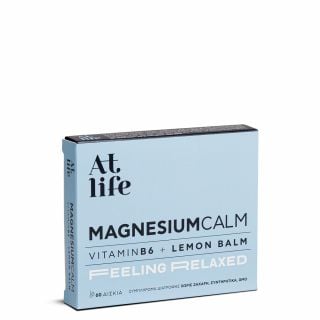 AtLife Magnesium Calm with Vitamin B6 & Lemοn Balm Food Supplement for the Normal Function of the Nervous System 60 Tabs