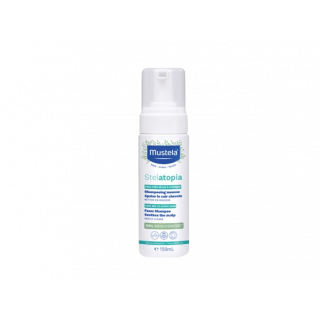 Mustela Stelatopia Foam Shampoo for Newborns 150ml Σαμπουάν σε Mορφή Αφρού για Νεογέννητα