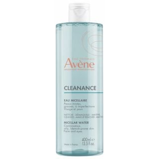 Avene Cleanance Face & Eye Micellar Water for Combination, Oily, Blemish-prone Skin 400ml