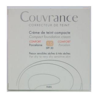 Avene Couvrance Creme de Teint Compacte Confort SPF30 10gr 1.0 Porcelaine Make-up