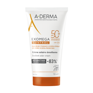 A-Derma Exomega Control  SPF50+ Anti-Scratching Face and Body Sunscreen 150ml