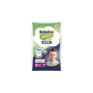 Babylino Sensitive Cotton Soft Pants Πάνες Βρακάκι No.8, 20+kg 14 Τμχ