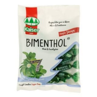 Kaiser Bimenthol 60gr Candies With Mint and Eucalyptus for sore throat