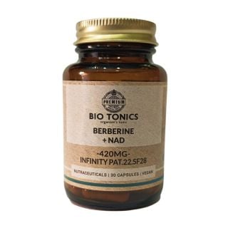 Bio Tonics Berberine + NAD 30caps Συμπλήρωμα Διατροφής Βερβερίνη για Βελτίωση του Μεταβολισμού 