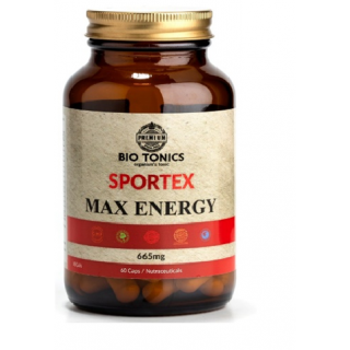 Bio Tonics Sportex Max Energy 665mg 60 Vegan Caps Συμπλήρωμα Διατροφής για Ενέργεια